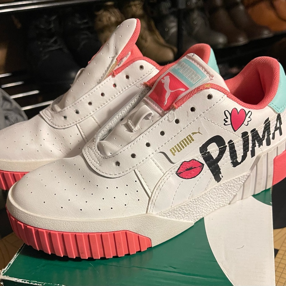 Girls Puma sneakers size 4